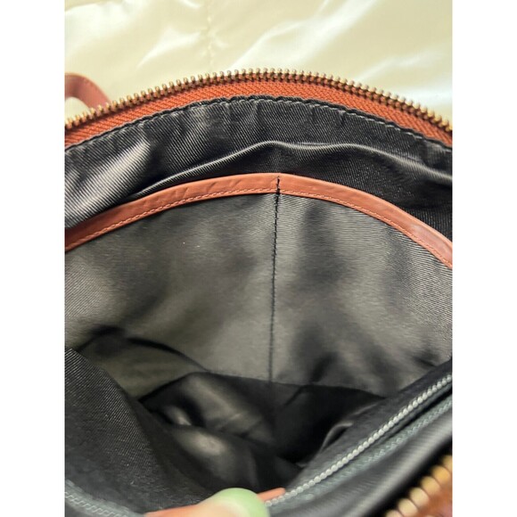 Wise Owl Cognac Leather Crossbody Bag – Adjustable Strap, Multi‑Pocket Design - Picture 15 of 16